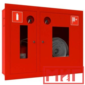 Фото 2 - Шкаф пожарный ШПКО-315 ВОК для пожарного крана и огнетушителя (Серия У).